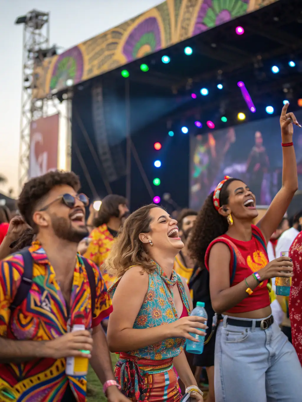 A poster for an EDM festival organized by Association Timeless, highlighting the diverse lineup and festival atmosphere.